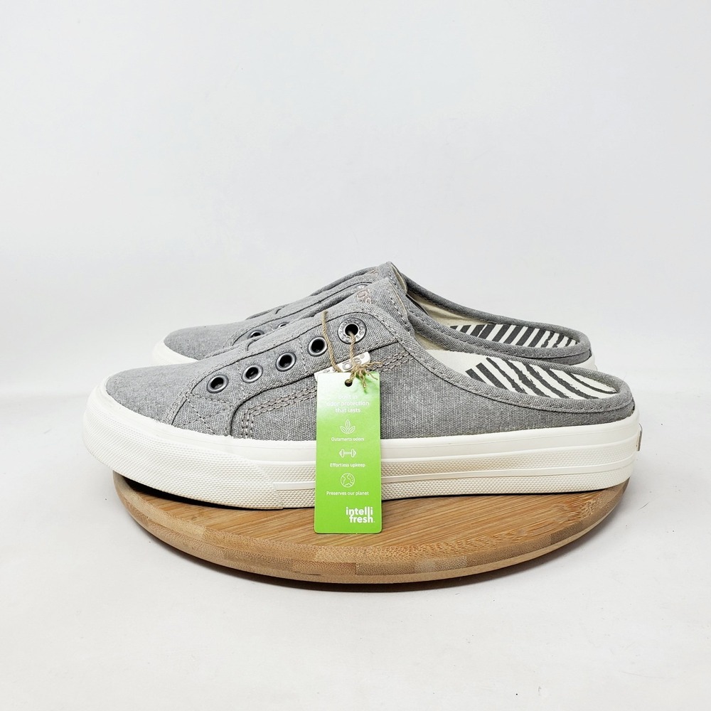 Taos EZ-Soul Shoes Womens 6 Sneaker Grey Slip On Mule Slide Comfort Casual